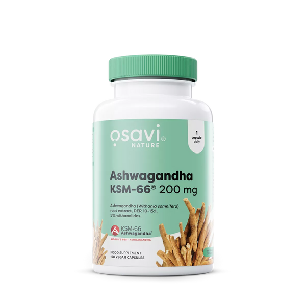 Osavi Ashwagandha KSM-66, 200mg Vegan caps - Ashwagandha at MySupplementShop by Osavi