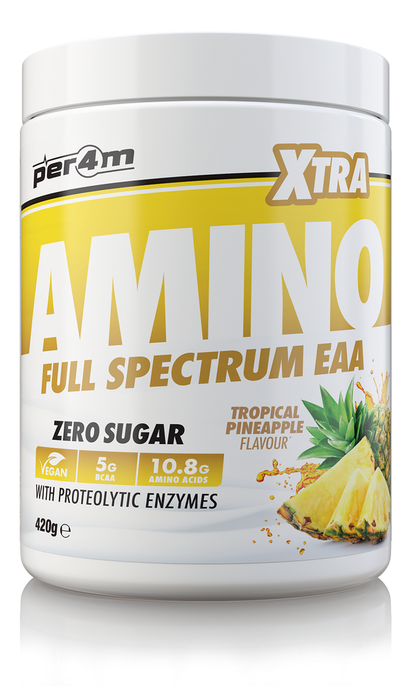 Per4m Amino Xtra 420g - Tropical Pineapple - Amino Acids and BCAAs at MySupplementShop by PER4M Nutrition