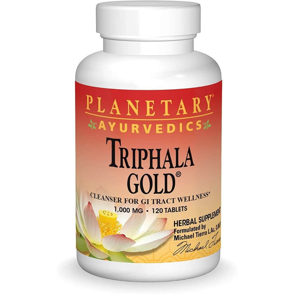 Planetary Herbals Ayurvedics Triphala Gold 1,000mg 120 Tablets - Detox & Cleanse at MySupplementShop by Planetary Herbals