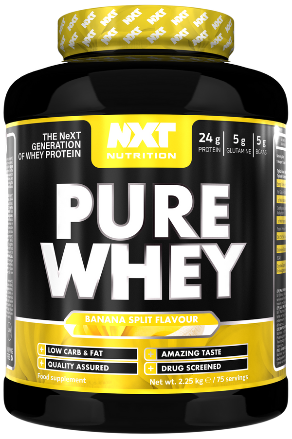 NXT Nutrition Pure Whey 2.25kg - Banana - Whey Protein at MySupplementShop by Nxt Nutrition