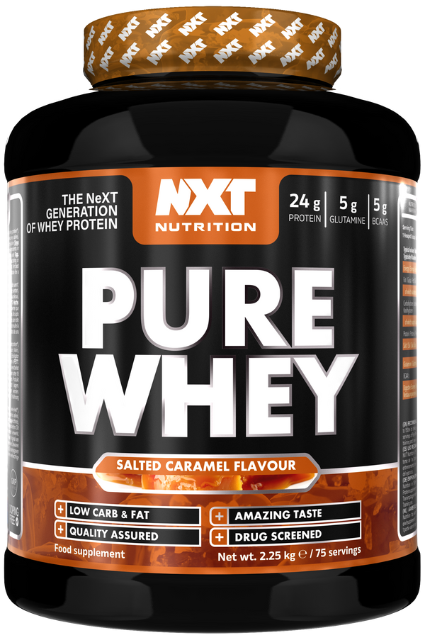 NXT Nutrition Pure Whey 2.25kg - Salted Caramel - Whey Protein at MySupplementShop by Nxt Nutrition