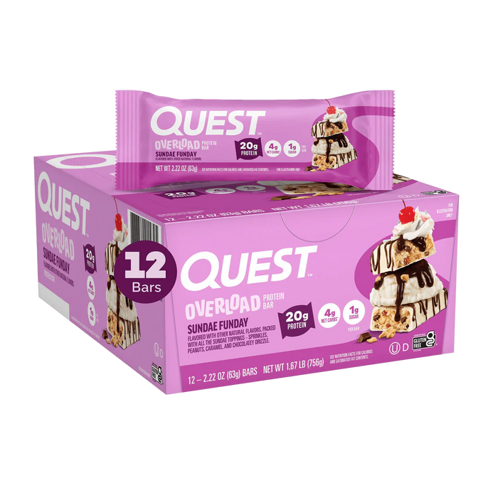 Quest Nutrition Overload Protein Bar 12x60g