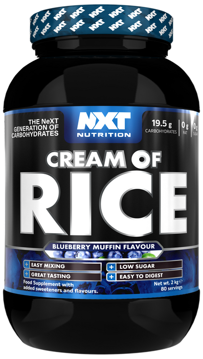 NXT Nutrition Cream of Rice - 2kg - Blueberry Muffin - Cream of Rice at MySupplementShop by Nxt Nutrition