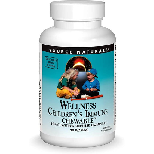 Source Naturals Wellness Children's Immune 30 Berry Chewables - Children's Immunity at MySupplementShop by Source Naturals