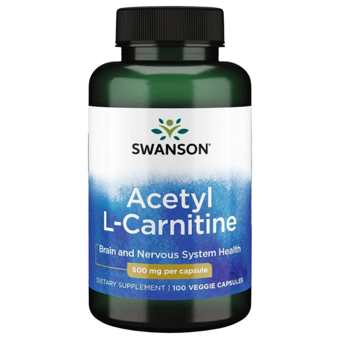 Swanson Acetyl L-Carnitine 500mg 100 Veg Capsules