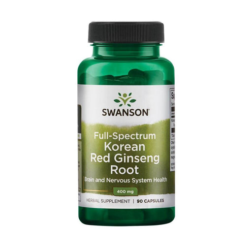 Swanson Korean Red Ginseng Root 400 mg 90 Capsules - Health and Wellbeing at MySupplementShop by Swanson