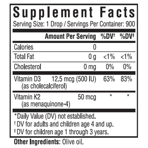 Seeking Health Vitamin D3 + K2 Drops - 30 ml - Sports Supplements at MySupplementShop by Seeking Health