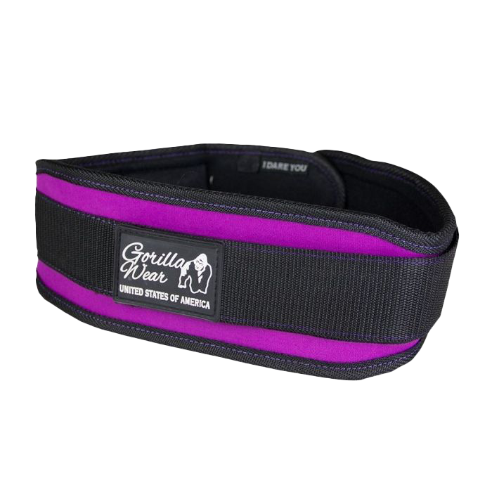 Gorilla Wear Womens Lifting Belt - Black/Purple