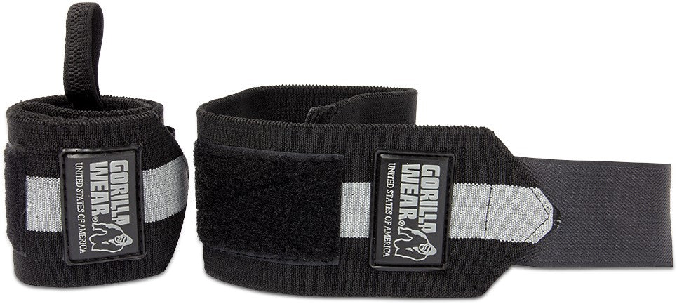 Gorilla Wear Wrist Wraps Ultra - Black/Grey - Wrist Wraps at MySupplementShop by Gorilla Wear