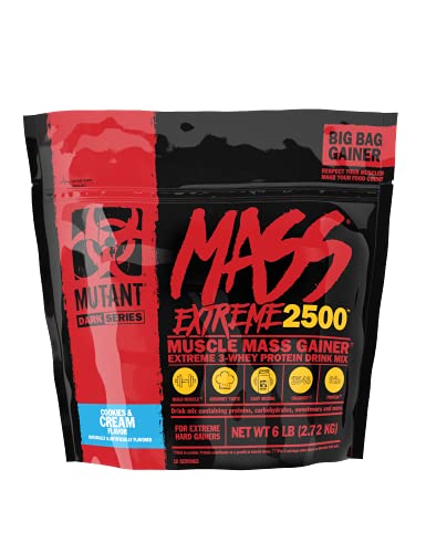 Mutant Mass Extreme 2500 2.72kg Cookies & Cream - Default Title - Weight Gainers & Carbs at MySupplementShop by Mutant