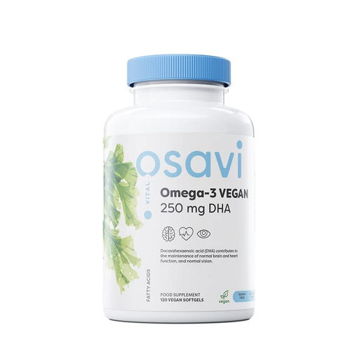 Osavi Omega-3 Vegan, 250mg DHA - 120 vegan softgels - Omega-3 at MySupplementShop by Osavi