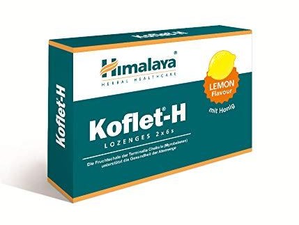 Himalaya Koflet-H 12 Lozenges | Lemon, Orange & Ginger Flavours - Lemon - Vitamins & Supplements at MySupplementShop by Himalaya