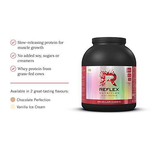 Reflex Nutrition Micellar Casein 1.8kg Vanilla Ice Cream - Sports Nutrition at MySupplementShop by Reflex Nutrition