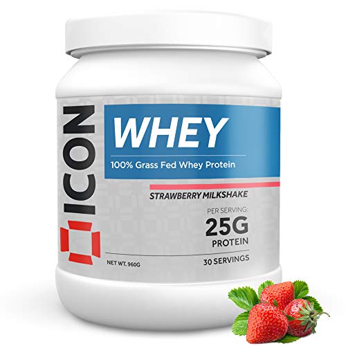 ICON Nutrition 100% Whey Protein 960g Strawberry Milkshake - Sports Nutrition at MySupplementShop by ICON Nutrition