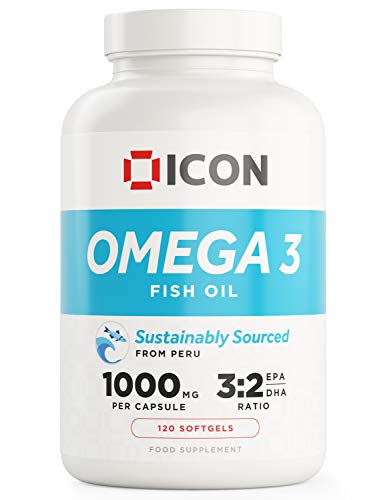 High Strength Omega 3 Fish Oil Capsules - 4 Month Supply - Sports Nutrition at MySupplementShop by ICON Nutrition