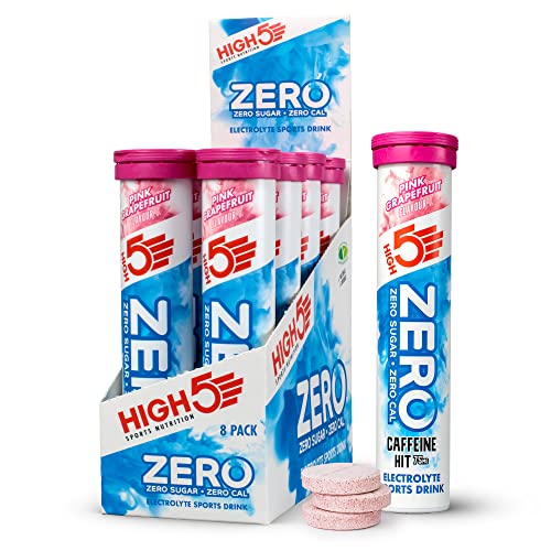 HIGH5 ZERO Caffeine Hit Electrolyte Hydration Tablets Added Vitamin C (Pink Grapefruit 8x20 Tablets) - Sports Nutrition at MySupplementShop by HIGH5