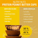 Nutry Nuts Peanut Butter Cups 12x42g Original Milk Chocolate - Sports Nutrition at MySupplementShop by Nutry Nuts