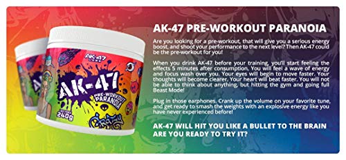 AK-47 Labs Paranoia Pre-Workout - Energy & Vitamins, 30 Servings - Sports Nutrition at MySupplementShop by AK-47 Labs