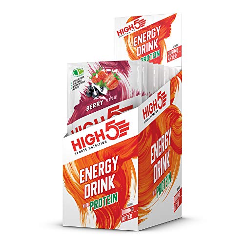 HIGH5 Energy Drink With Protein Blend of Carbohydrates Protein & Electrolytes (Berry 12 x 47g) - Default Title - Sports Nutrition at MySupplementShop by HIGH5