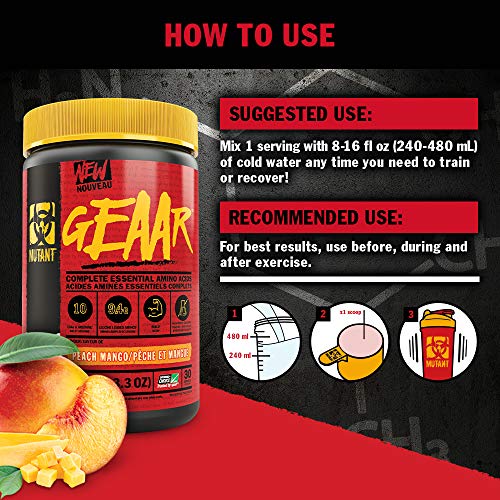 MUTANT GEAAR EAA & BCAA Powder - 30 Servings, Tiger's - Amino Acids and BCAAs at MySupplementShop by Mutant