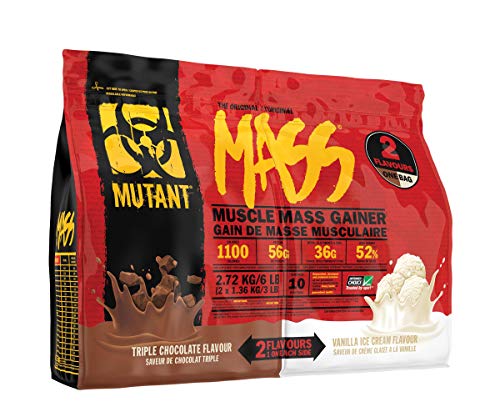 Mutant Mass Dual Chamber 2.72kg Choc & Vanilla Ice Cream - Sports Nutrition at MySupplementShop by Mutant