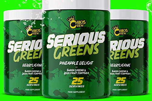 Chaos Crew Serious Greens Pineapple 25SR 25 Count - Default Title - Sports Nutrition at MySupplementShop by Chaos Crew