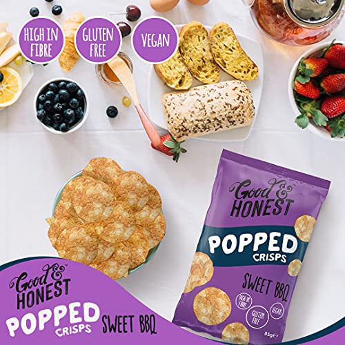 Good & Honest Popped Crisps 24x23g Sea Salt - Sports Nutrition at MySupplementShop by Good & Honest