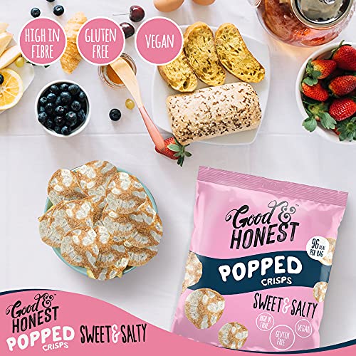 Good & Honest Popped Crisps 24x23g Sweet & Salty - Sports Nutrition at MySupplementShop by Good & Honest