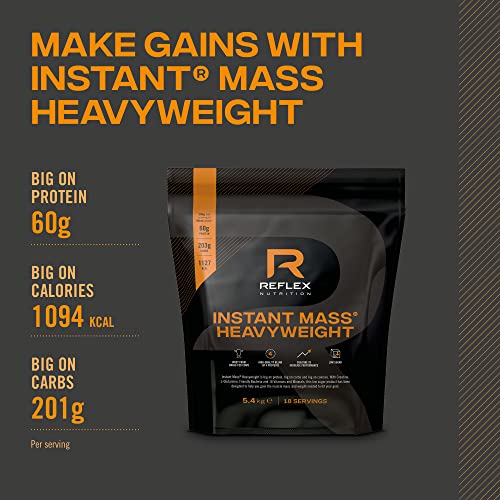 Reflex Nutrition Instant Mass Heavyweight - with Crunchy Pieces Cookies & Cream 4.2kg - Sports & Energy Drinks at MySupplementShop by Reflex Nutrition