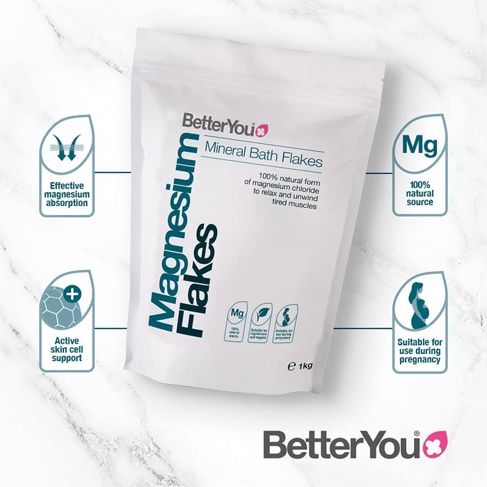 BetterYou Magnesium Flakes Bag 1kg - Beauty at MySupplementShop by BetterYou