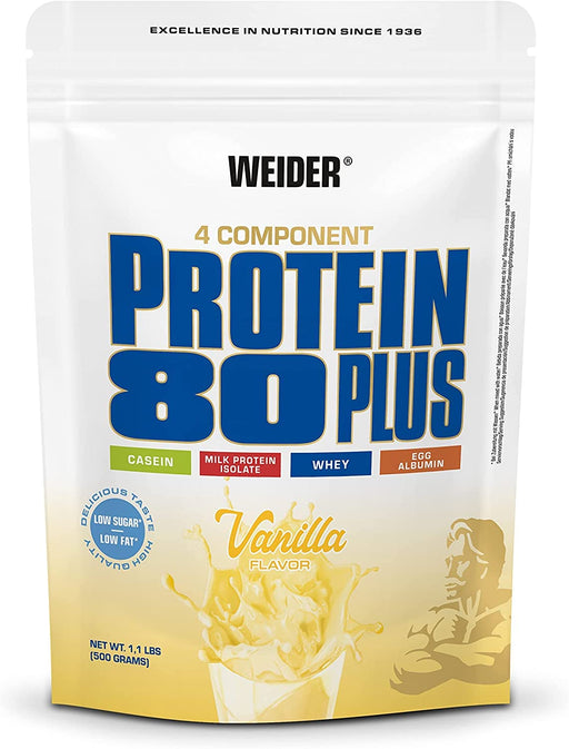 Weider Protein 80 Plus, Vanilla - 500 grams - Protein at MySupplementShop by Weider