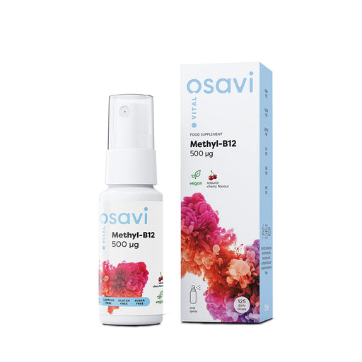 Osavi Methyl-B12 Oral Spray, 500mcg (Cherry) - 25 ml. - Vitamin B12 at MySupplementShop by Osavi