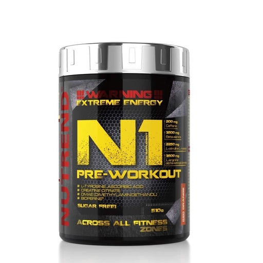 Nutrend N1 Pre-Workout, Red Orange - 510 grams - Pre & Post Workout at MySupplementShop by Nutrend