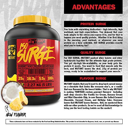 Mutant Iso Surge 2.27kg Chocolate Fudge Brownie - Protein at MySupplementShop by Mutant