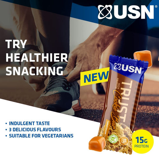 USN Trust Cookie Bar 12 x 60g - Health & Beauty > Health Care > Fitness & Nutrition > Vitamins & Supplements at MySupplementShop by USN