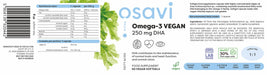 Osavi Omega-3 Vegan, 250mg DHA - 60 vegan softgels - Omegas, EFAs, CLA, Oils at MySupplementShop by Osavi