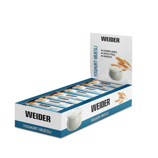 Weider Carbohydrate & Protein Bar, Yoghurt-Muesli - 24 bars - Health Foods at MySupplementShop by Weider