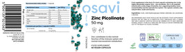 Osavi Zinc Picolinate, 50mg - 60 vegan caps - Zinc at MySupplementShop by Osavi