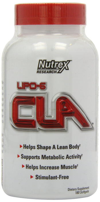 Nutrex Lipo-6 CLA - 180 softgels - Omegas, EFAs, CLA, Oils at MySupplementShop by Nutrex