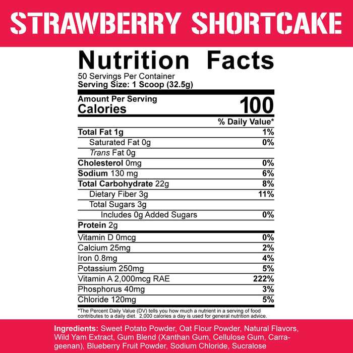 5% Nutrition Real Carbs - Legendary Series, Strawberry Short Cake - 1920 grams - Weight Gainers & Carbs at MySupplementShop by 5% Nutrition