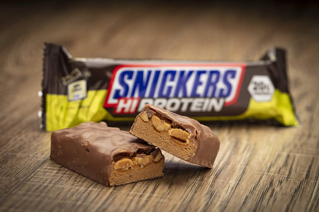 Snickers Hi-Protein Bars 12x55g - Protein Bars at MySupplementShop by Snickers