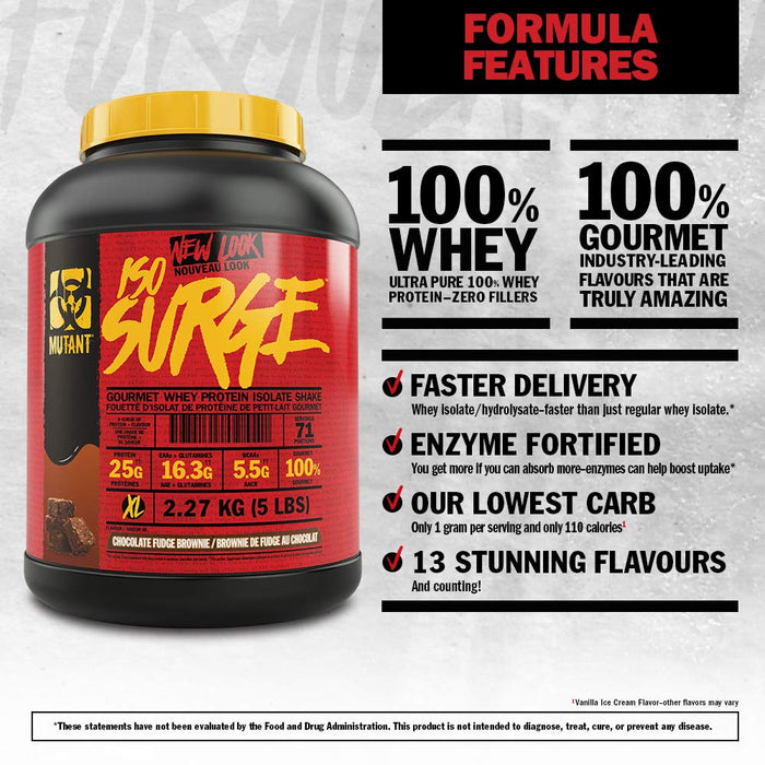 Mutant Iso Surge 2.27kg Banana Cream - Protein at MySupplementShop by Mutant