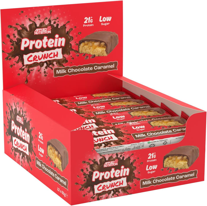 Applied Nutrition Protein Crunch Bar 12 x 62g - Protein Bars at MySupplementShop by Applied Nutrition