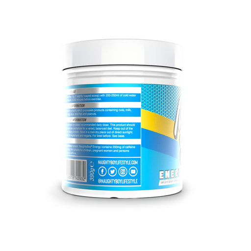 Naughty Boy Energy 390g Blue Razz Bon Bons - Pre & Post Workout at MySupplementShop by Naughty