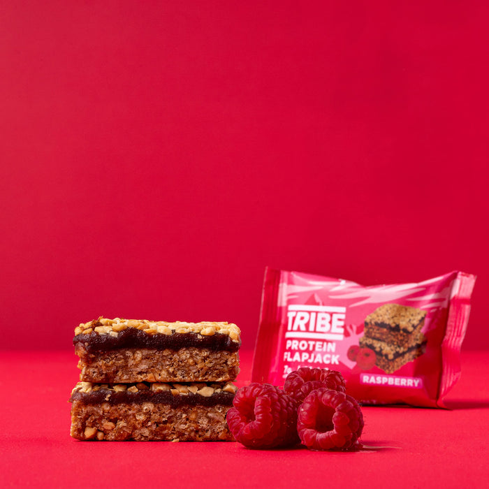 Tribe Protein Flapjack, Raspberry - 12 x 50g - Protein Bars at MySupplementShop by Tribe