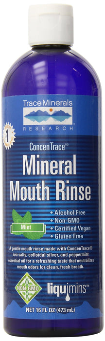 Trace Minerals ConcenTrace Mineral Mouth Rinse, Mint - 473 ml. - Beauty at MySupplementShop by Trace Minerals