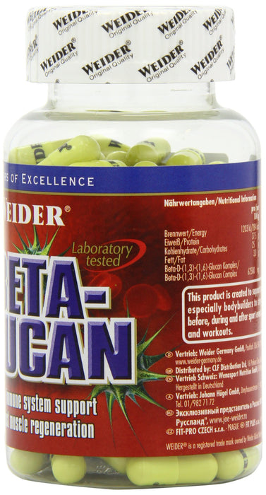 Weider Beta-Glucan - 120 caps - Health and Wellbeing at MySupplementShop by Weider