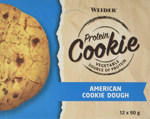 Weider Protein Cookie, All American Dough - 12 x 90g - Health Foods at MySupplementShop by Weider