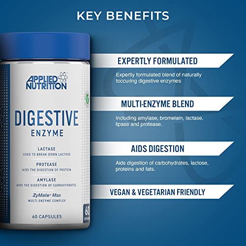 Applied Nutrition Digestive Enzyme 60Caps - Health and Wellbeing at MySupplementShop by Applied Nutrition