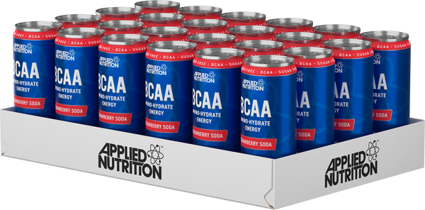 Applied Nutrition BCAA Can 24x330ml Strawberry Soda - Sports Supplements at MySupplementShop by Applied Nutrition
